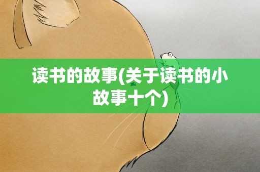 读书的故事(关于读书的小故事十个)