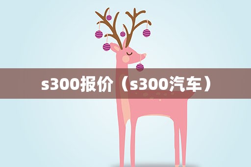 s300报价（s300汽车）