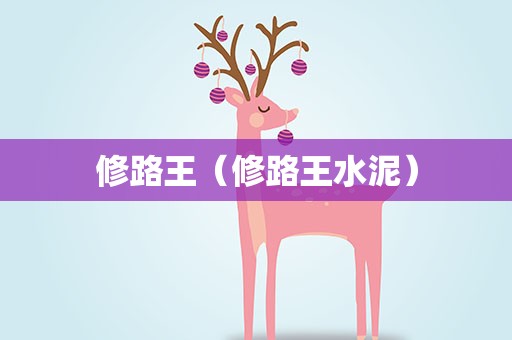 修路王（修路王水泥）