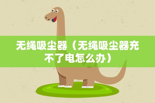 无绳吸尘器（无绳吸尘器充不了电怎么办）
