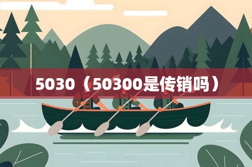 5030（50300是传销吗）