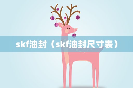 skf油封（skf油封尺寸表）