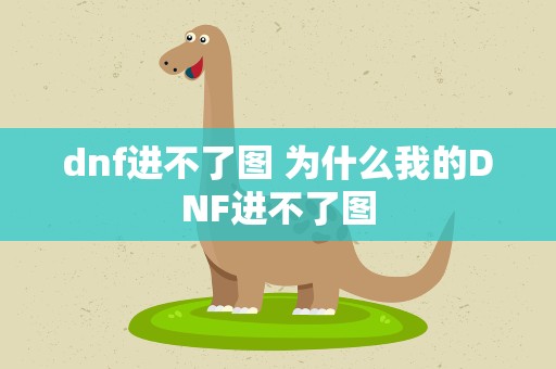 dnf进不了图 为什么我的DNF进不了图
