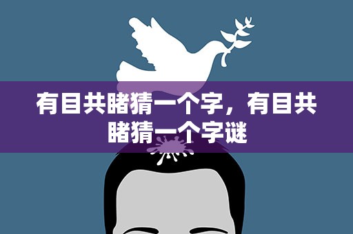 有目共睹猜一个字，有目共睹猜一个字谜