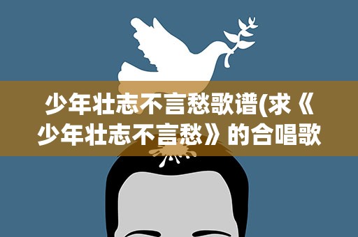 少年壮志不言愁歌谱(求《少年壮志不言愁》的合唱歌谱)