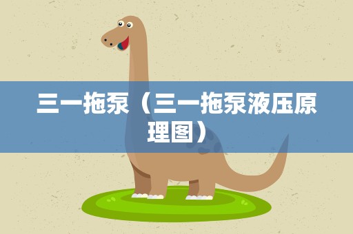 三一拖泵（三一拖泵液压原理图）
