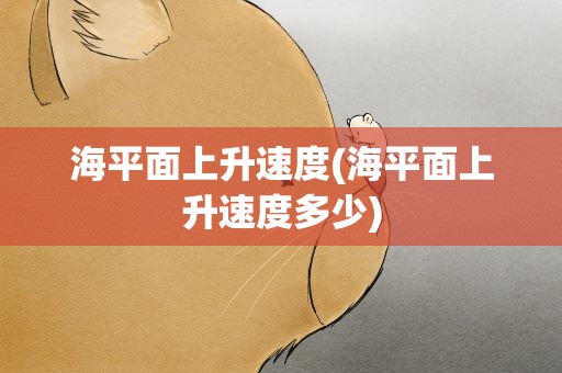 海平面上升速度(海平面上升速度多少)