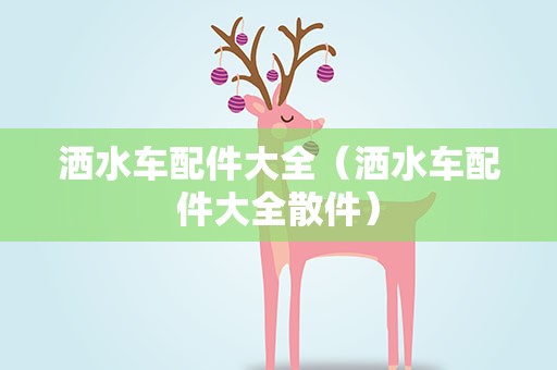 洒水车配件大全（洒水车配件大全散件）