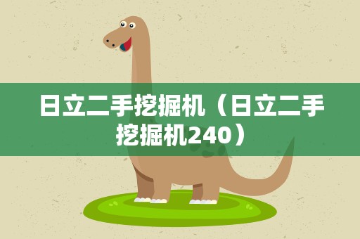 日立二手挖掘机（日立二手挖掘机240）