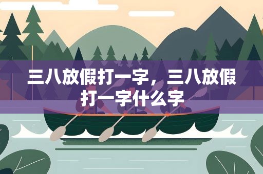 三八放假打一字，三八放假打一字什么字
