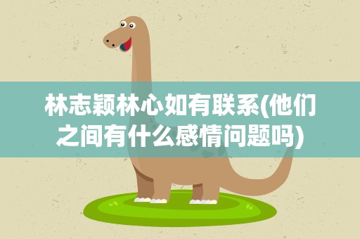 林志颖林心如有联系(他们之间有什么感情问题吗)