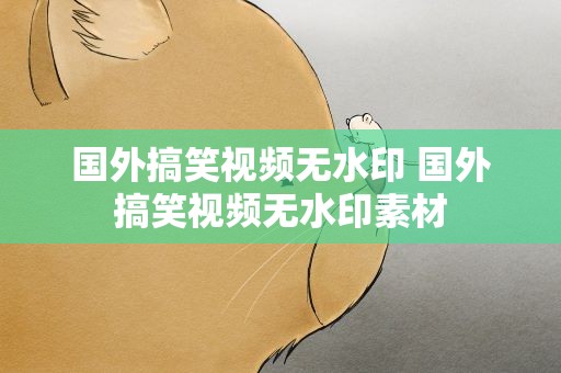 国外搞笑视频无水印 国外搞笑视频无水印素材