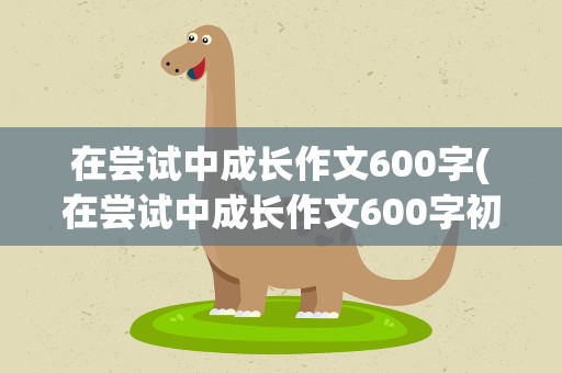 在尝试中成长作文600字(在尝试中成长作文600字初中)