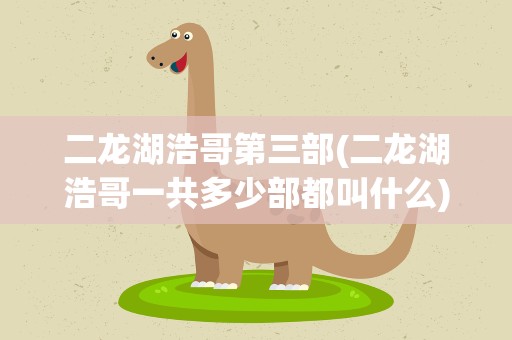 二龙湖浩哥第三部(二龙湖浩哥一共多少部都叫什么)