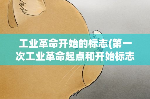 工业革命开始的标志(第一次工业革命起点和开始标志各是什么)