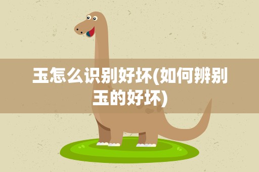 玉怎么识别好坏(如何辨别玉的好坏)