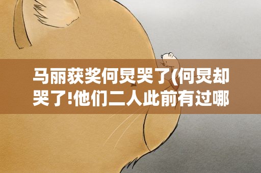 马丽获奖何炅哭了(何炅却哭了!他们二人此前有过哪些合作)