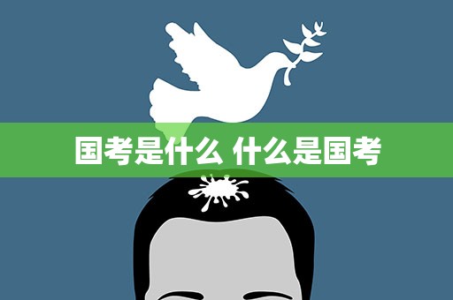 国考是什么 什么是国考