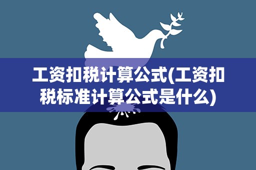 工资扣税计算公式(工资扣税标准计算公式是什么)