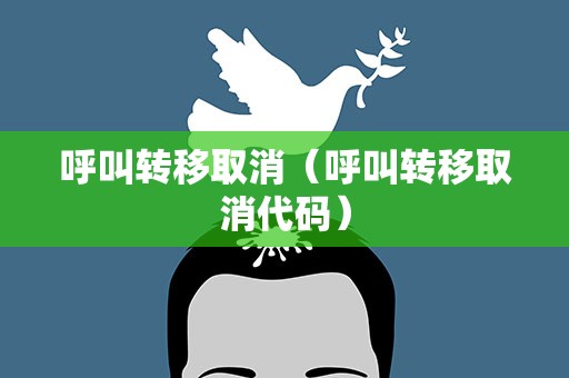 呼叫转移取消（呼叫转移取消代码）