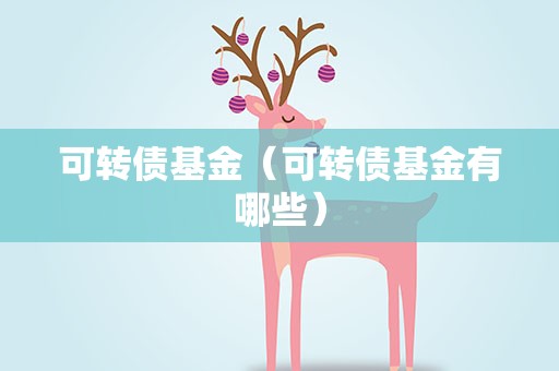 可转债基金（可转债基金有哪些）