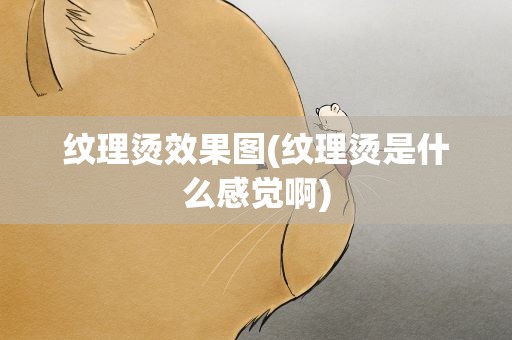 纹理烫效果图(纹理烫是什么感觉啊)