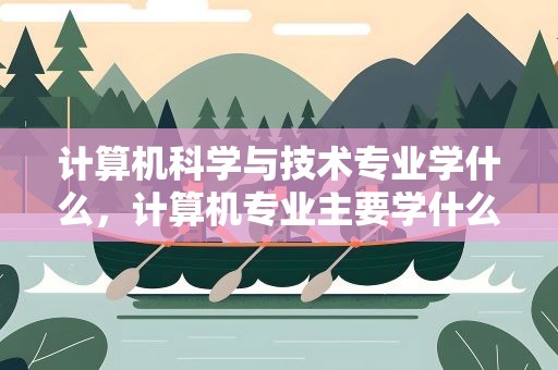 计算机科学与技术专业学什么，计算机专业主要学什么