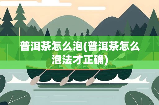 普洱茶怎么泡(普洱茶怎么泡法才正确)