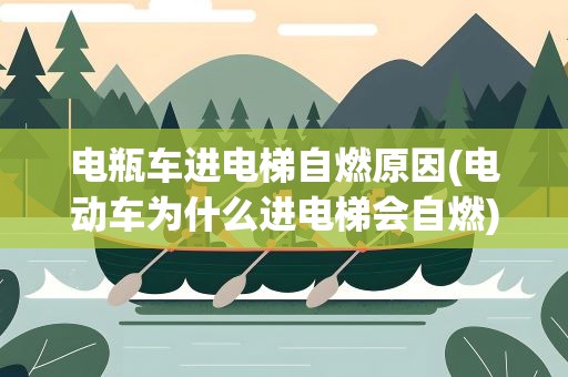 电瓶车进电梯自燃原因(电动车为什么进电梯会自燃)