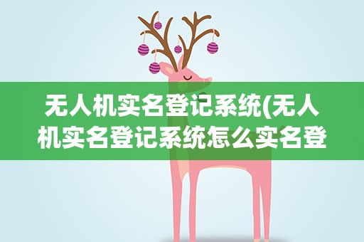 无人机实名登记系统(无人机实名登记系统怎么实名登记)