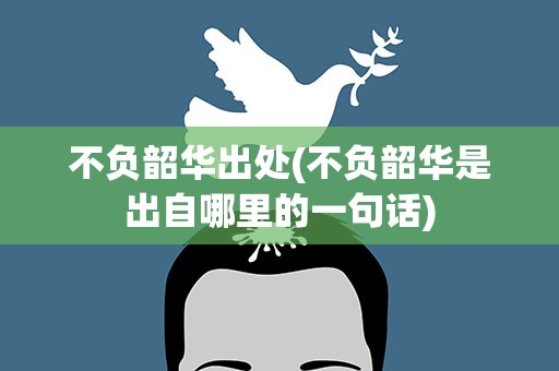 不负韶华出处(不负韶华是出自哪里的一句话)