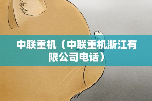 中联重机（中联重机浙江有限公司电话）