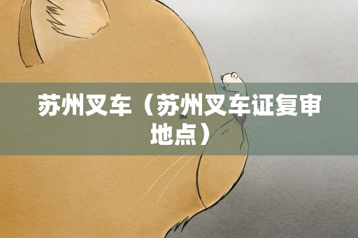苏州叉车（苏州叉车证复审地点）