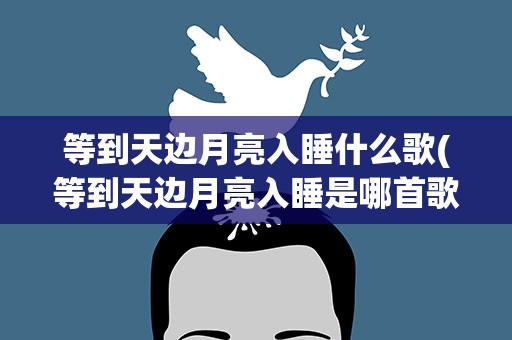 等到天边月亮入睡什么歌(等到天边月亮入睡是哪首歌曲的歌词)