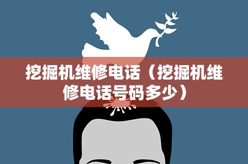 挖掘机维修电话（挖掘机维修电话号码多少）