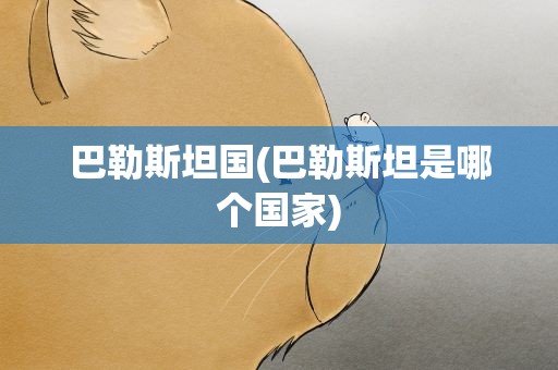 巴勒斯坦国(巴勒斯坦是哪个国家)