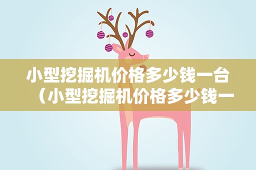 小型挖掘机价格多少钱一台（小型挖掘机价格多少钱一台班）