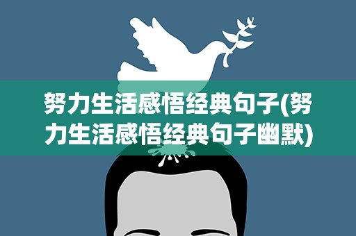 努力生活感悟经典句子(努力生活感悟经典句子幽默)