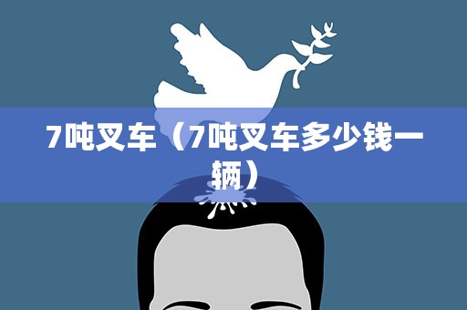 7吨叉车（7吨叉车多少钱一辆）