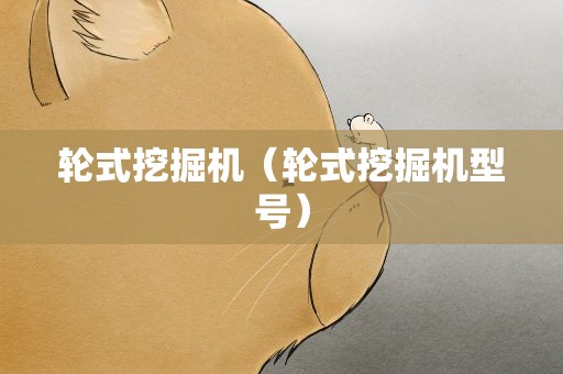轮式挖掘机（轮式挖掘机型号）