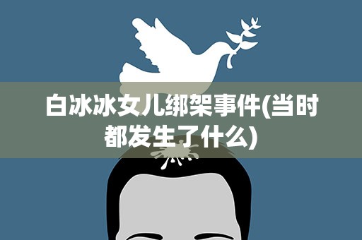白冰冰女儿绑架事件(当时都发生了什么)