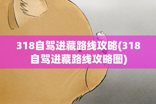 318自驾进藏路线攻略(318自驾进藏路线攻略图)