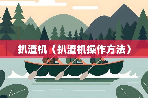 扒渣机（扒渣机操作方法）
