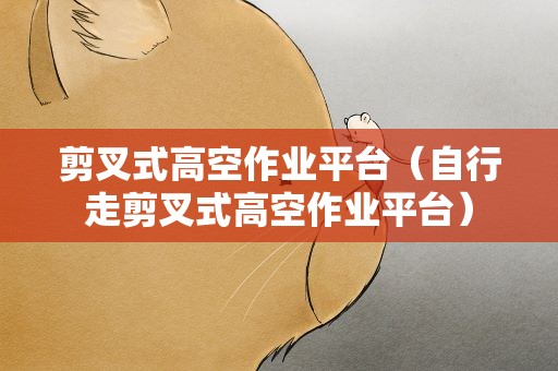 剪叉式高空作业平台（自行走剪叉式高空作业平台）