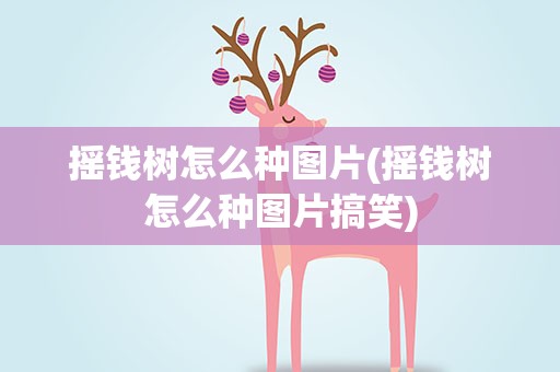 摇钱树怎么种图片(摇钱树怎么种图片搞笑)