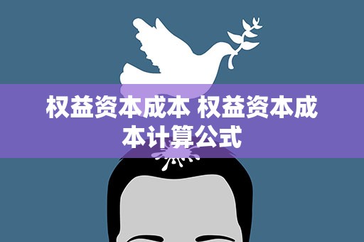 权益资本成本 权益资本成本计算公式