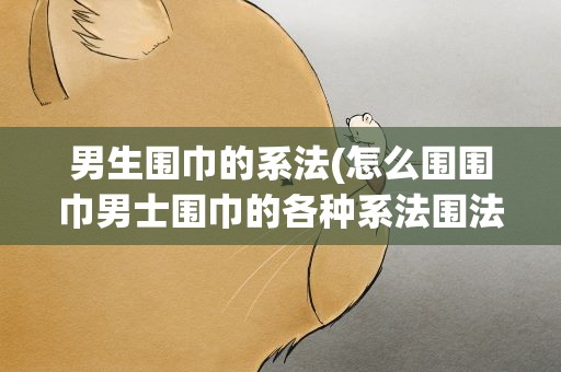 男生围巾的系法(怎么围围巾男士围巾的各种系法围法图解)