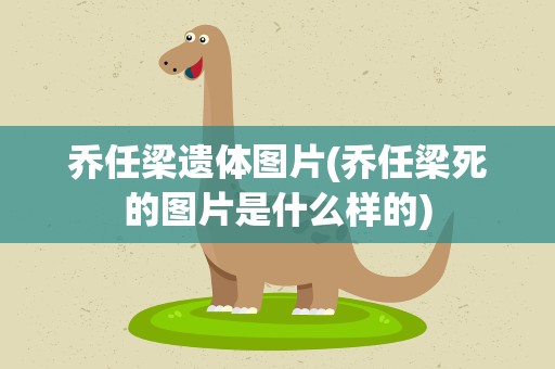 乔任梁遗体图片(乔任梁死的图片是什么样的)