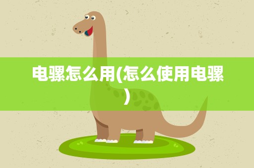 电骡怎么用(怎么使用电骡)