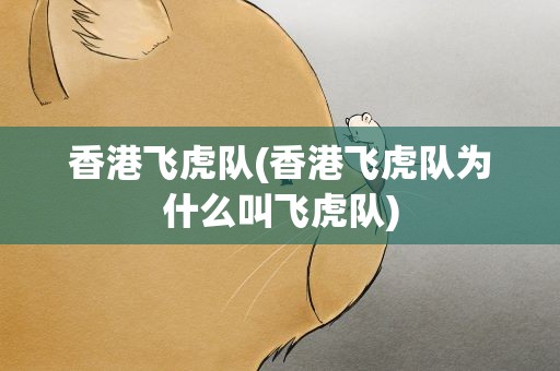 香港飞虎队(香港飞虎队为什么叫飞虎队)